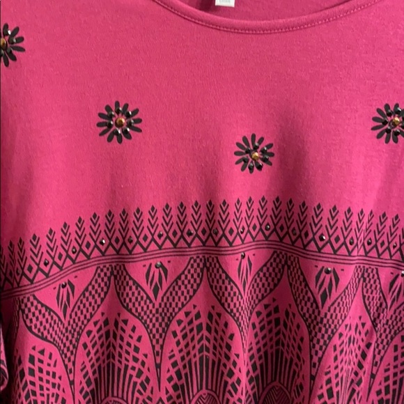 Pink tunic  SIZE 1X EUC by DG2 - Picture 2 of 7